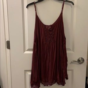PAC Sun LA Hearts Burgundy dress